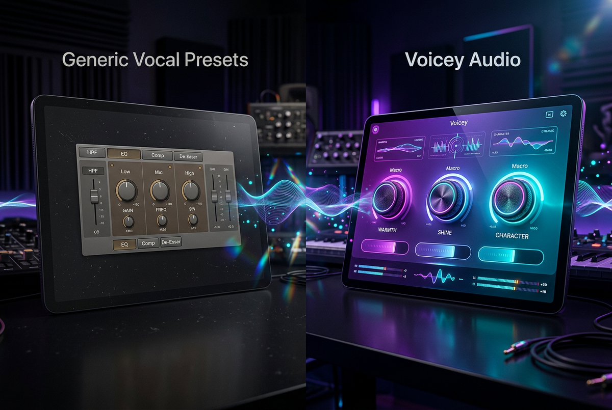 Voicey Audio vs Generic Vocal Presets: Why Macro Controls Matter
